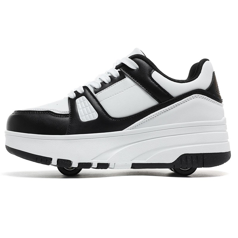 "Dual-purpose" Retractable Kids Roller Shoes with LED Lights