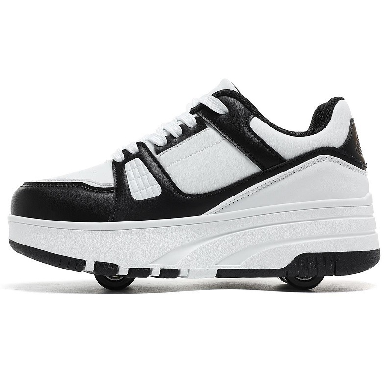 "Dual-purpose" Retractable Kids Roller Shoes with LED Lights