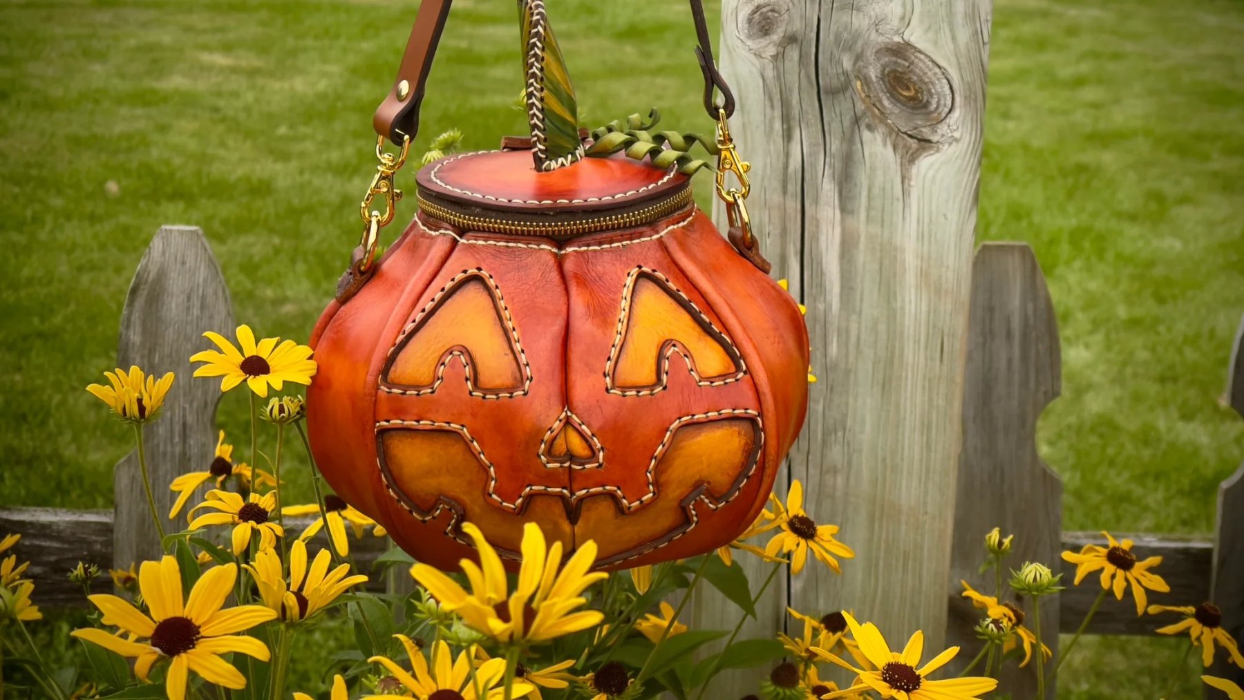 🔥HOT SALE - 49% OFF🔥-🎃The Great Purely handmade leather Pumpkin Bag