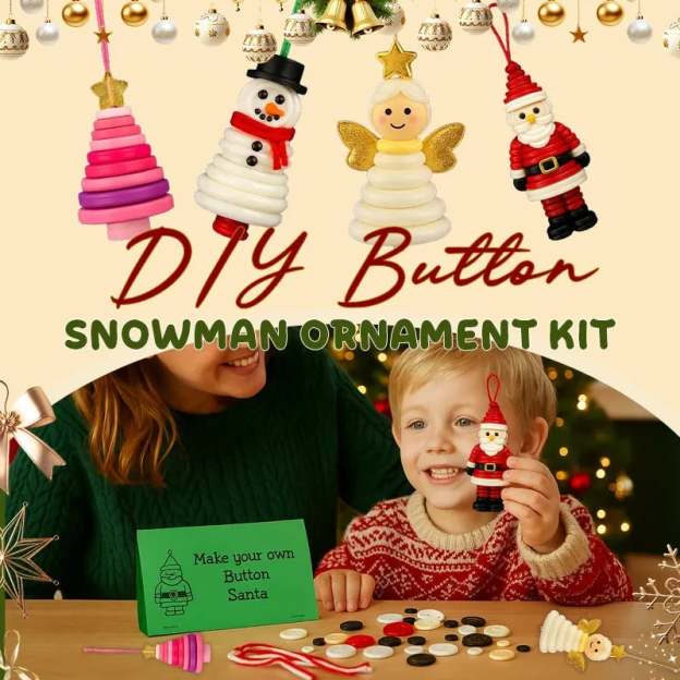 🔥HOT SALE - 49% OFF - 🎅☃️ DIY Button Ornament Kits