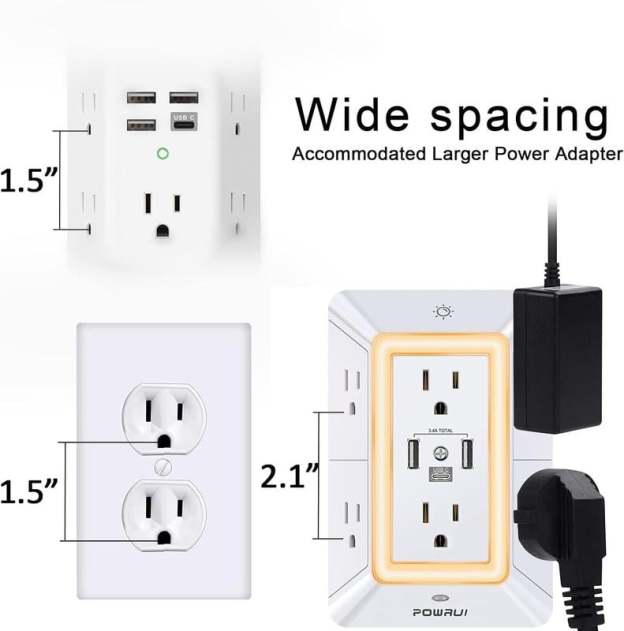 🔥HOT SALE - 49% OFF🔥Multi Plug Outlet Surge Protector