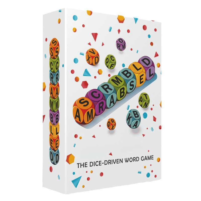 Dice Word Game Brain Exercise Game | Perfect for Parties and Family Game Nights