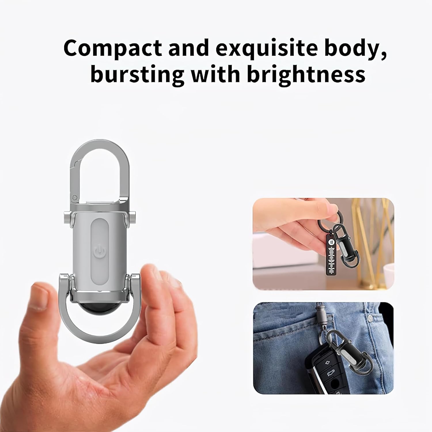✨2025 Best-selling Small USB C Rechargeable Keychain Light🔦