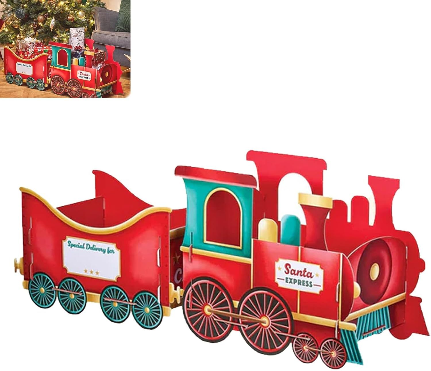 - Wooden Christmas Presents Trains