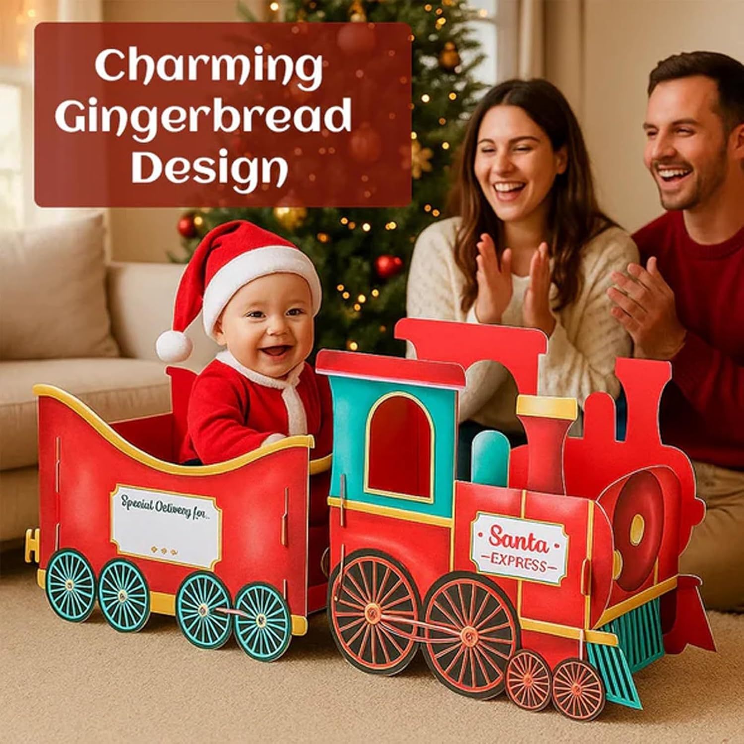 🔥HOT SALE - 49% OFF🔥-  Wooden Christmas Presents Trains