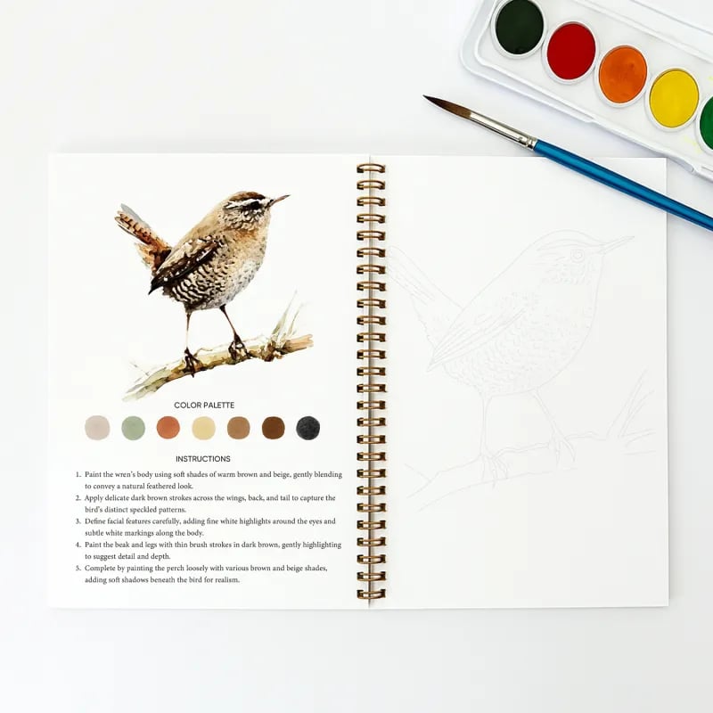 🔥HOT SALE - 49% OFF🔥Beginner-Friendly💕 Watercolor Workbook