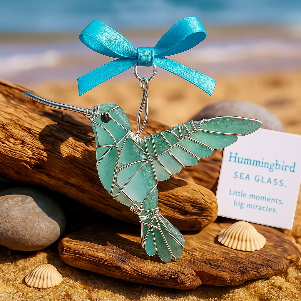 🔥LAST DAY 49% OFF -Handmade Sea Glass Bird Ornament