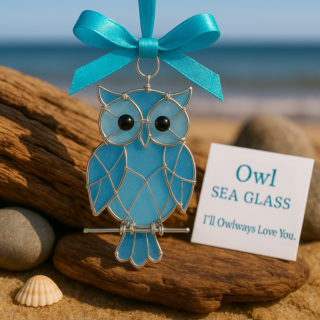 🔥LAST DAY 49% OFF -Handmade Sea Glass Bird Ornament