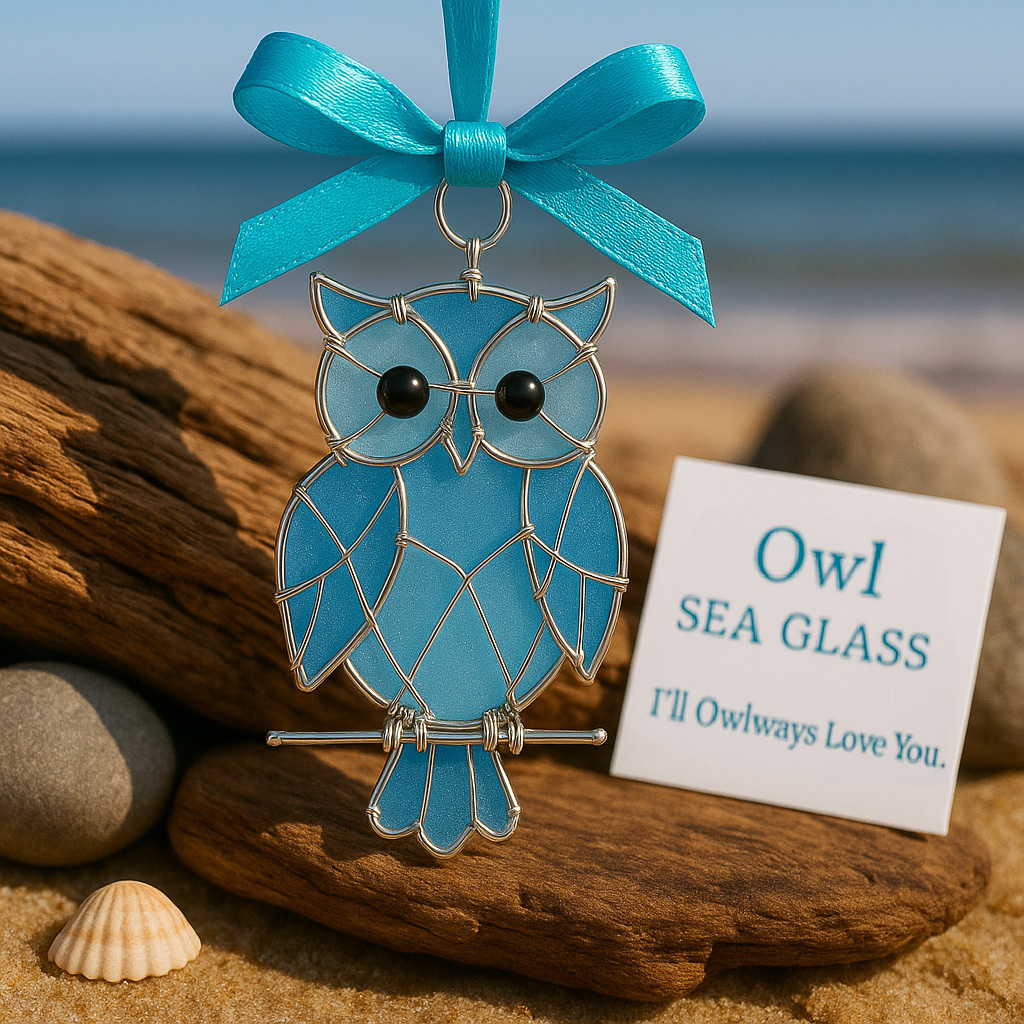 🔥LAST DAY 49% OFF -Handmade Sea Glass Bird Ornament
