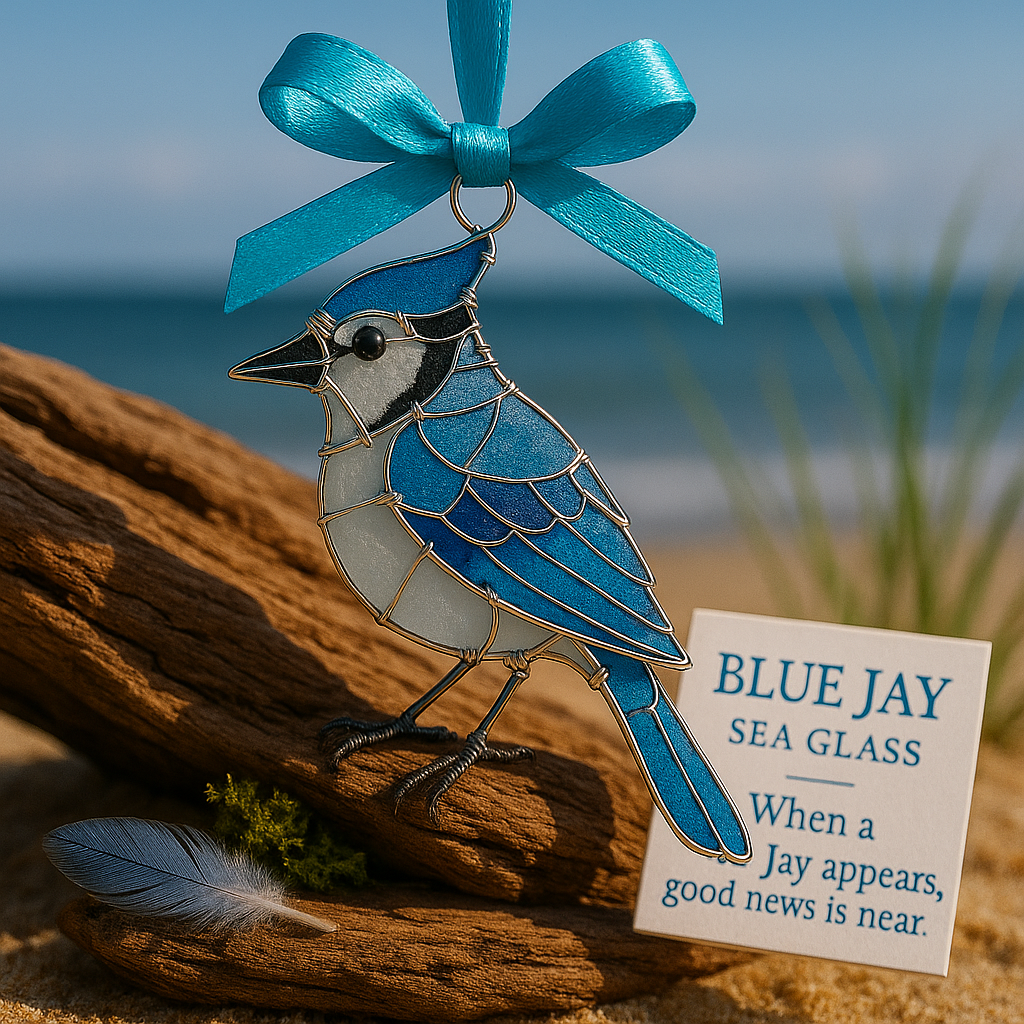 🔥LAST DAY 49% OFF -Handmade Sea Glass Bird Ornament