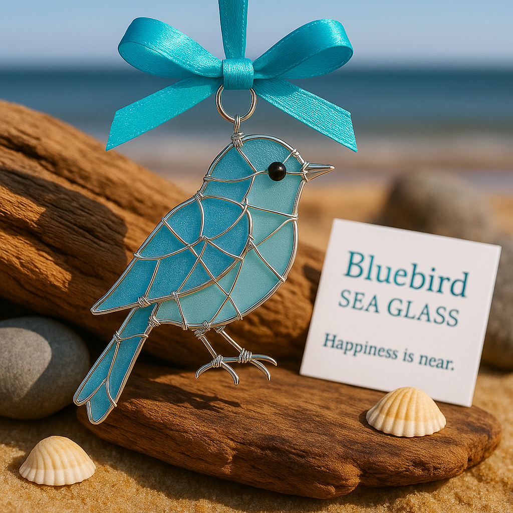 🔥LAST DAY 49% OFF -Handmade Sea Glass Bird Ornament