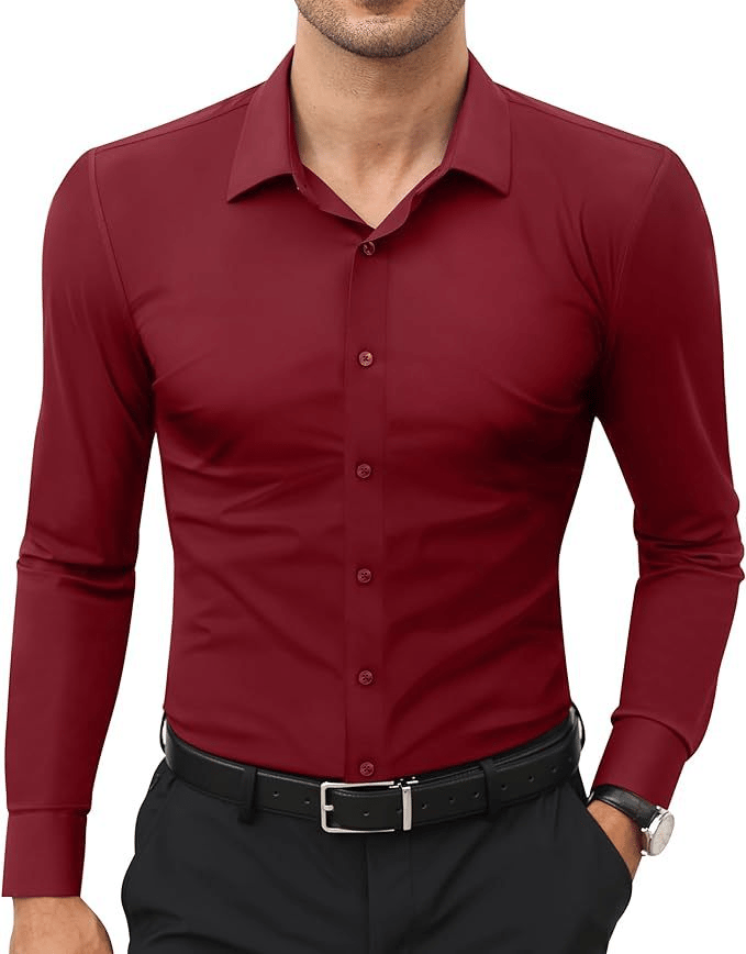 Men's Super Stretchy Quick-Drying Breathable Dress Shirt(BUY 2 FREE SHIPPING)
