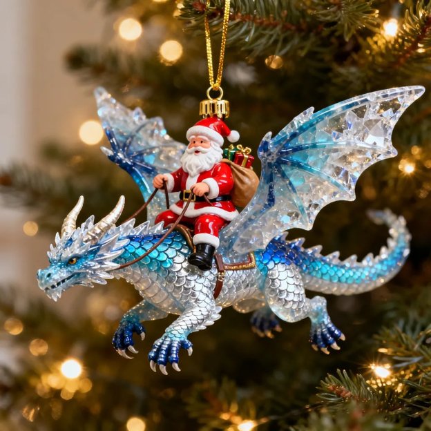 🔥HOT SALE - 49% OFF🔥🎄Santa’s Dragon Riders Ornament Collection