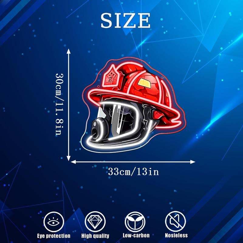 🧑‍🚒Firefighter Helmet Neon Sign🎁