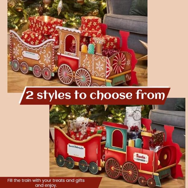 🔥HOT SALE - 49% OFF🔥-  Wooden Christmas Presents Trains