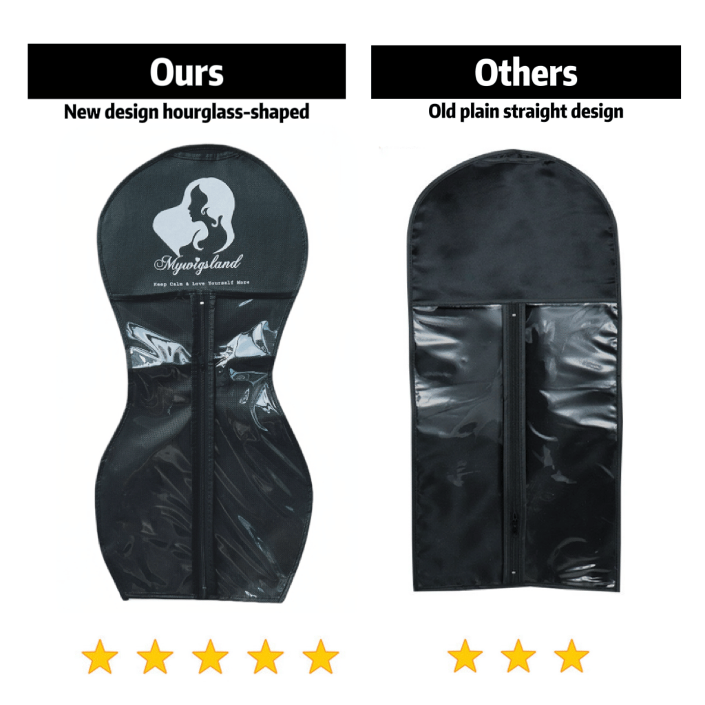 🔥2025 New Arrival-🔥New Design Hourglass-Shaped Wig Storage Bag with Hanger