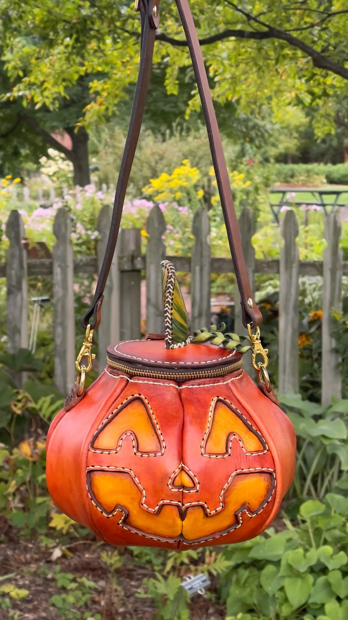 🔥HOT SALE - 49% OFF🔥-🎃The Great Purely handmade leather Pumpkin Bag