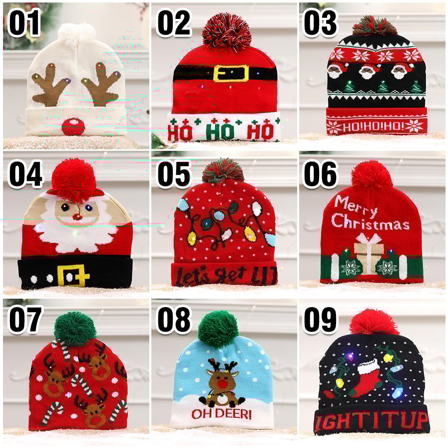 🎄Christmas LED Light Knitted Beanies