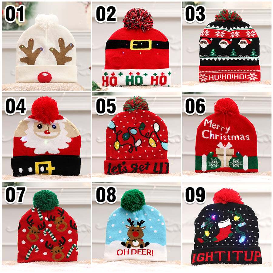 🎄Christmas LED Light Knitted Beanies