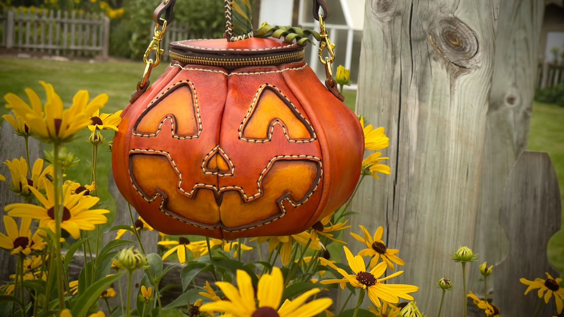 🔥HOT SALE - 49% OFF🔥-🎃The Great Purely handmade leather Pumpkin Bag