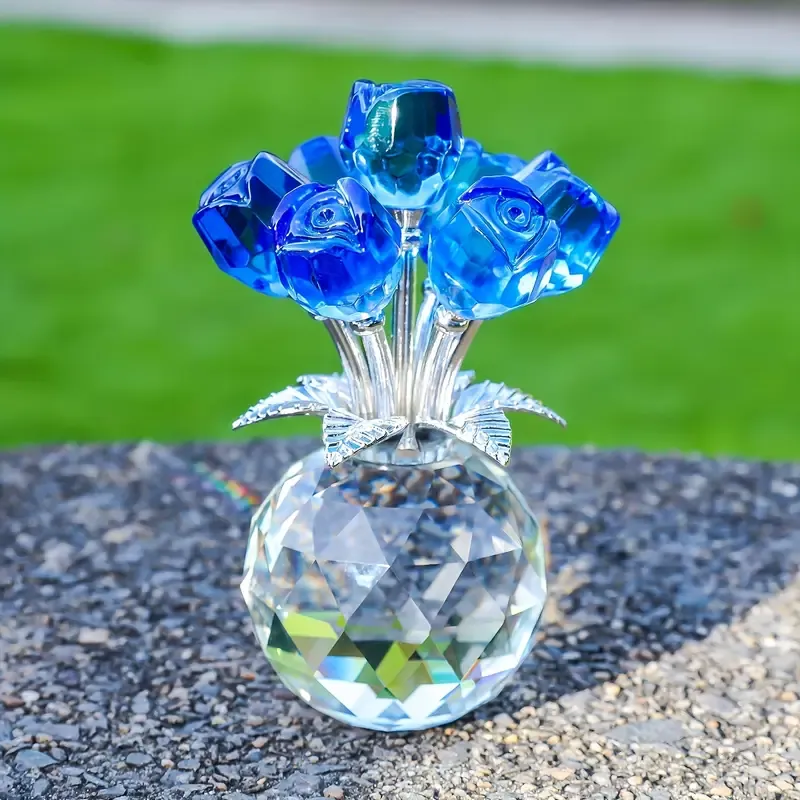 Colorful Crystal Rose Bouquet
