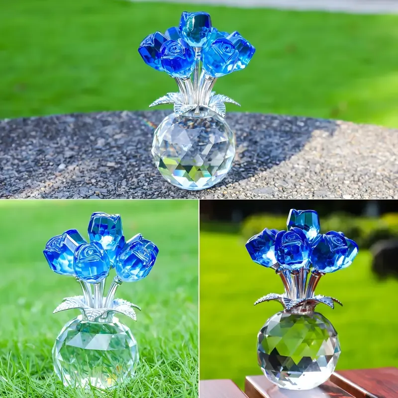 Colorful Crystal Rose Bouquet