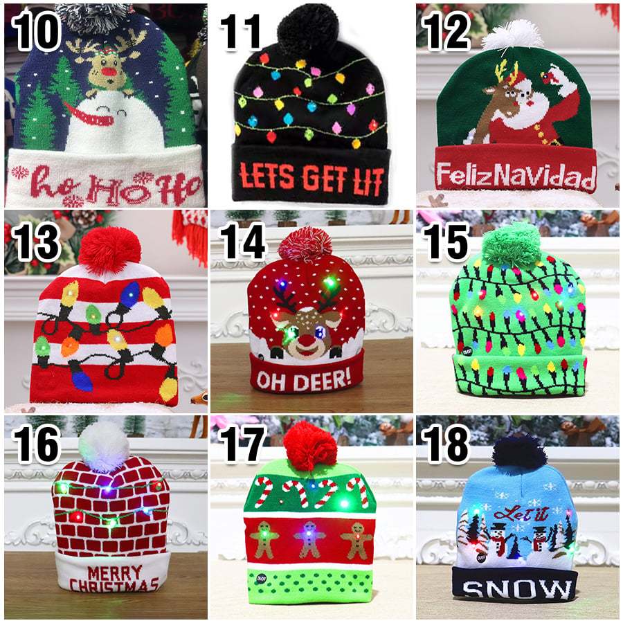 🎄Christmas LED Light Knitted Beanies