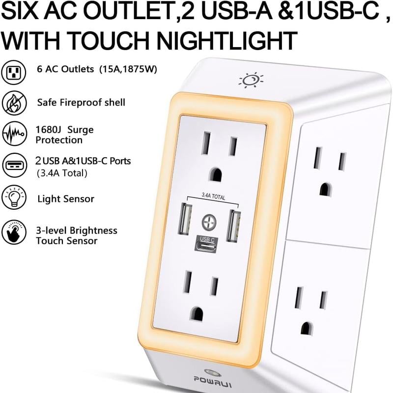 🔥HOT SALE - 49% OFF🔥Multi Plug Outlet Surge Protector
