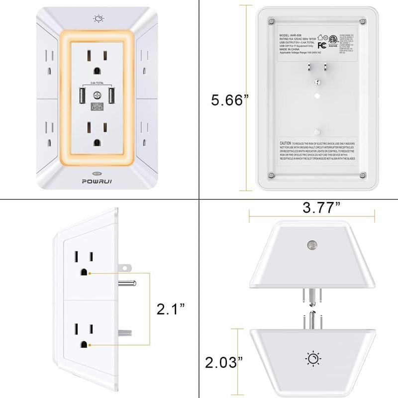 🔥HOT SALE - 49% OFF🔥Multi Plug Outlet Surge Protector