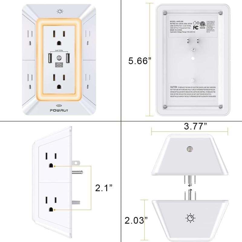 🔥HOT SALE - 49% OFF🔥Multi Plug Outlet Surge Protector