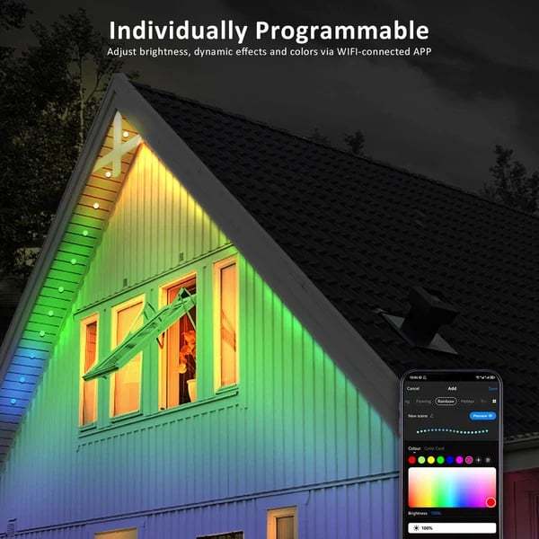 🔥HOT SALE - 49% OFF🔥- Smart Rainbow LED Permanent Outdoor Light - Smartlight 🎁