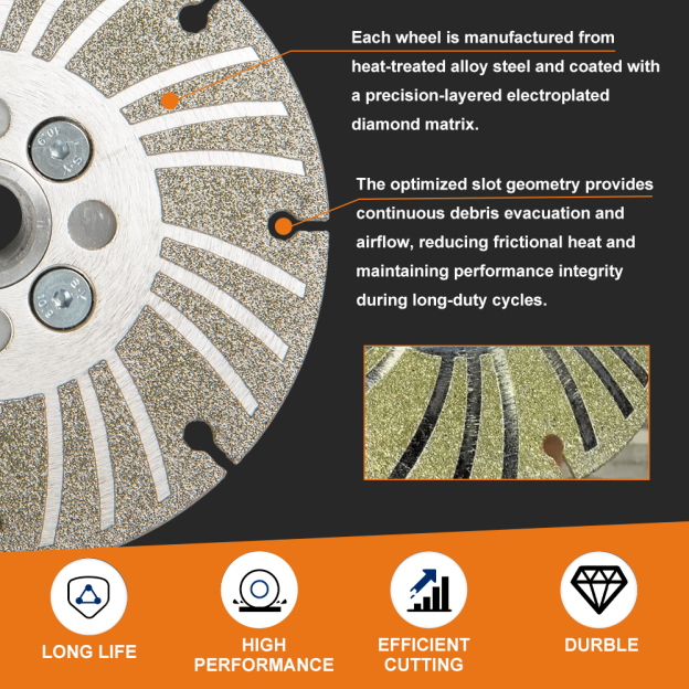 🔥HOT SALE - 49% OFF🔥-⚙️ Angle Grinding Wheel – Electroplated Diamond 4 1⁄2" PLUS+