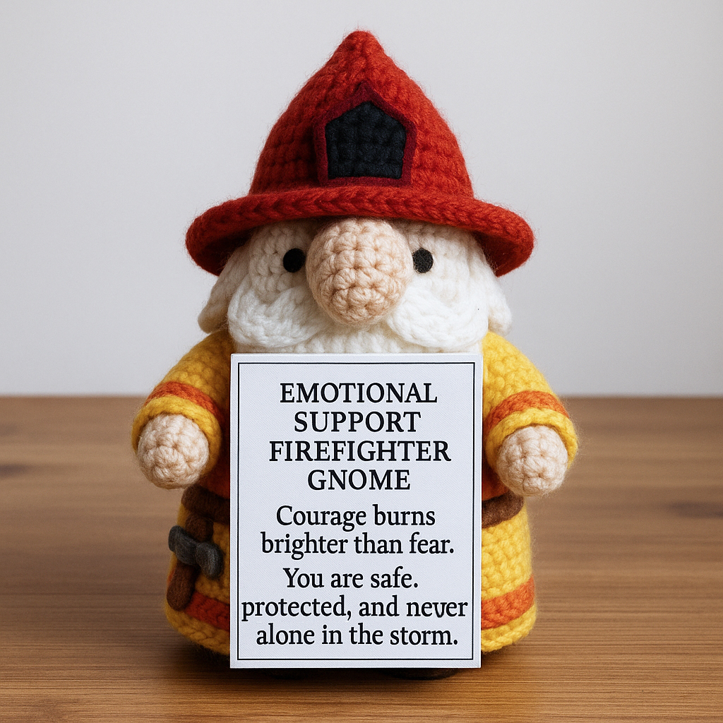 Emotional Support Firefighter Gnome