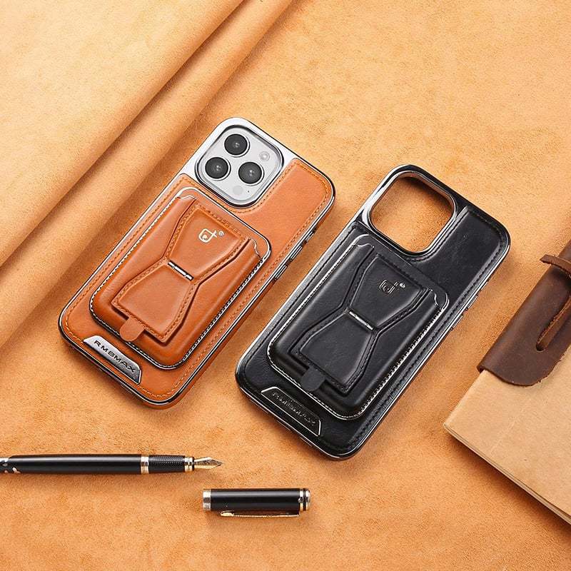 🤑🤑Luxurious Leather Magnetic iPhone Case with Removal Card Holder