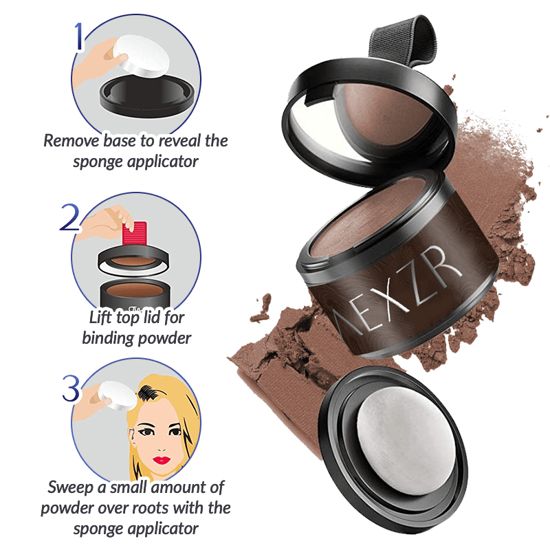 Aexzr™ Premium Hairline Coverage Touch Up Powder