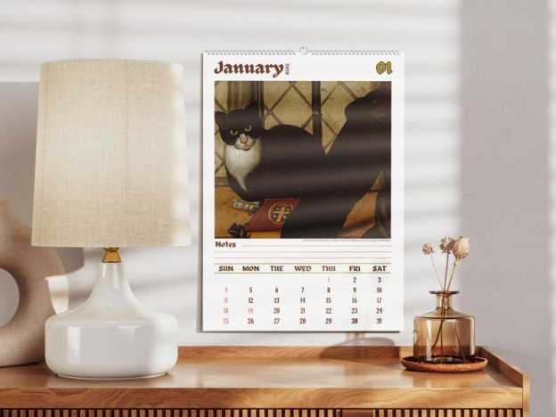 🔥HOT SALE - 49% OFF🔥- Weird cats in renaissance 2026 Wall Calendar