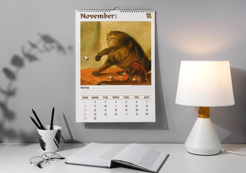 🔥HOT SALE - 49% OFF🔥- Weird cats in renaissance 2026 Wall Calendar