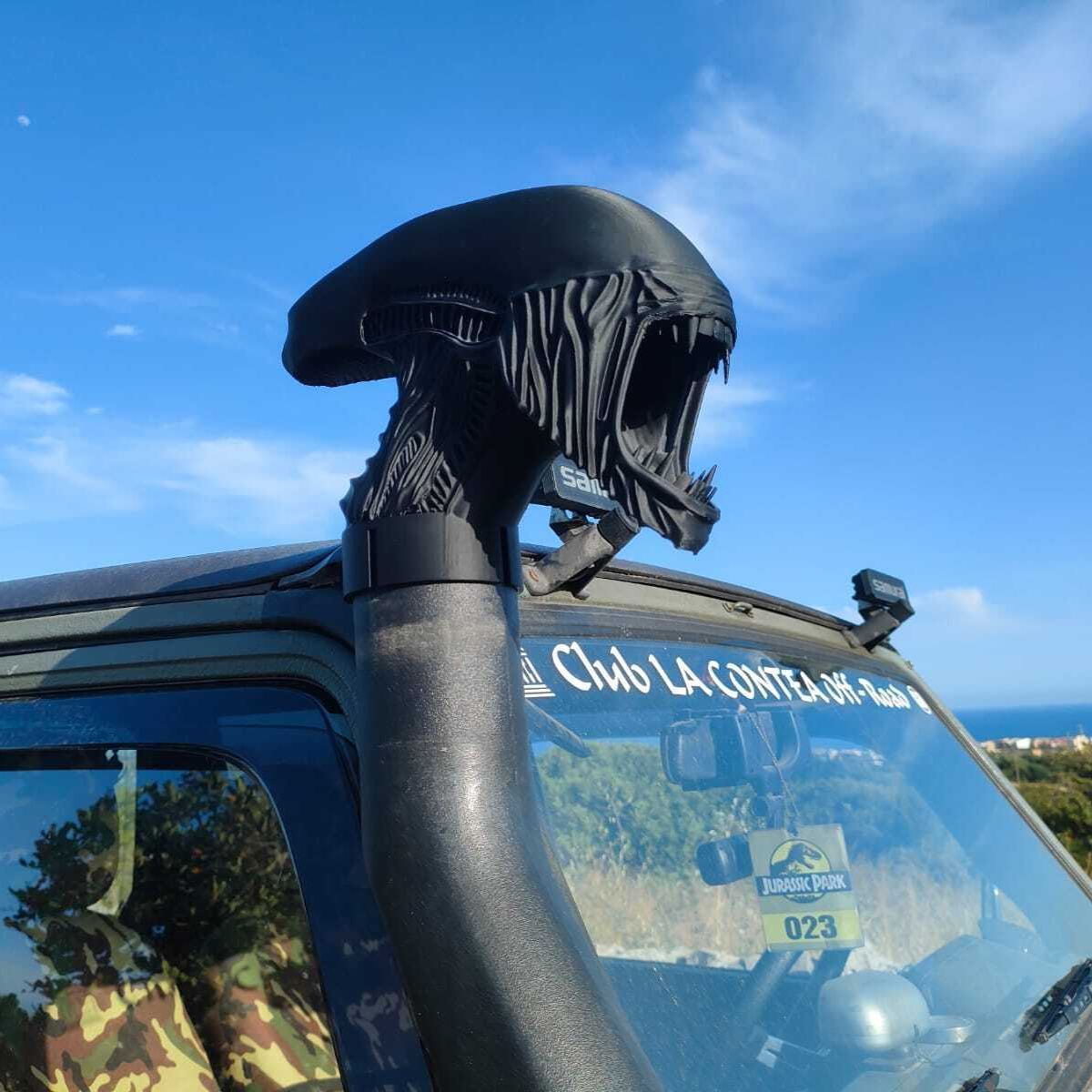 👽 Alien Xenomorph Car Snorkel Top Cover