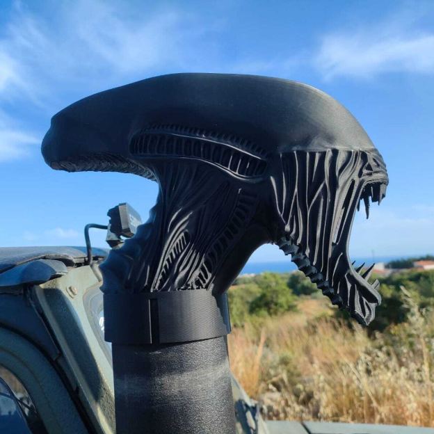 👽 Alien Xenomorph Car Snorkel Top Cover