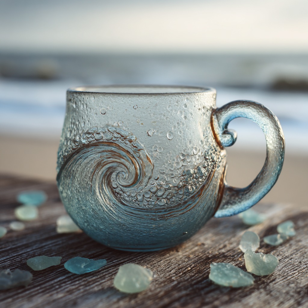 🔥HOT SALE - 49% OFF🔥-🌊 Sea Glass Wave Mug