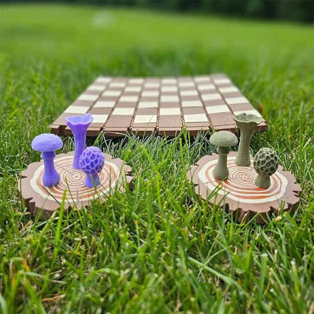 🍄 Magnetic Forest Mushrooms Chess ♟️