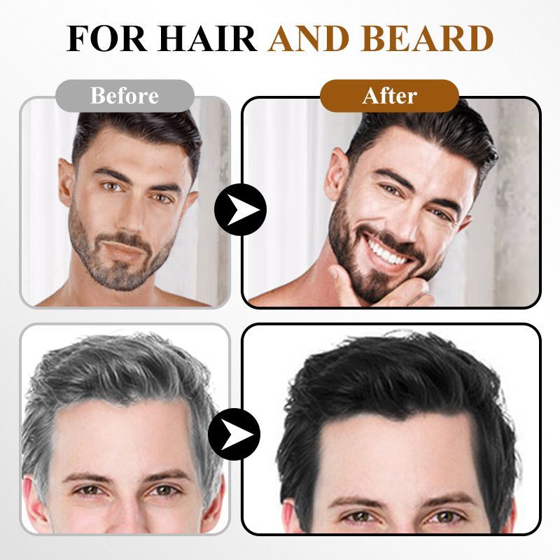 Instant Result Hair Dye Shampoo🧔🏻Suitable for beard🥳