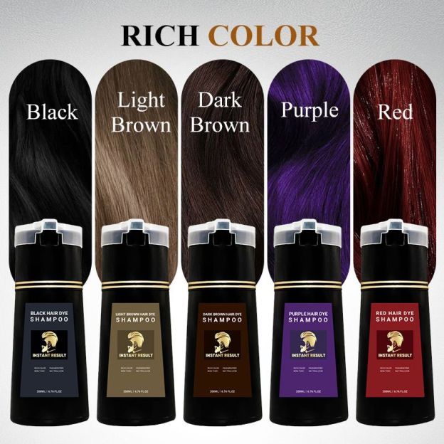 Instant Result Hair Dye Shampoo🧔🏻Suitable for beard🥳