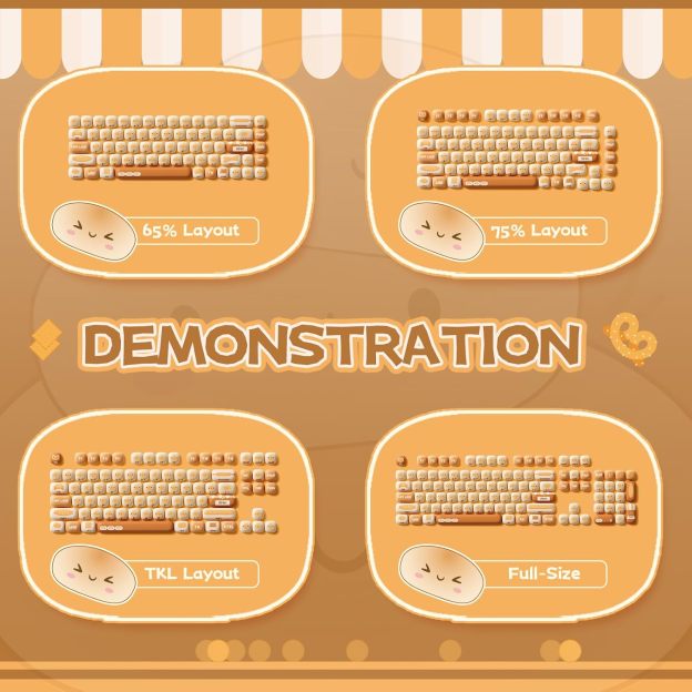 WonderBun Toasted Bread DIY Keycaps Limited Edition - DIYative