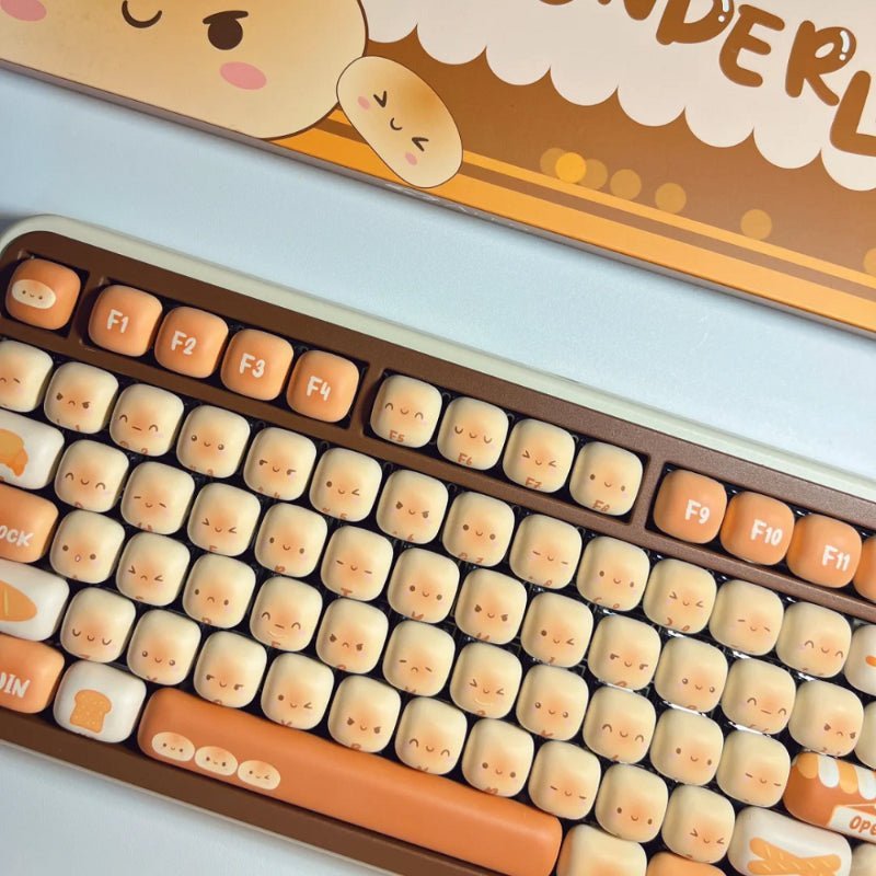 WonderBun Toasted Bread DIY Keycaps Limited Edition - DIYative