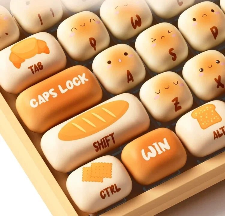 WonderBun Toasted Bread DIY Keycaps Limited Edition - DIYative