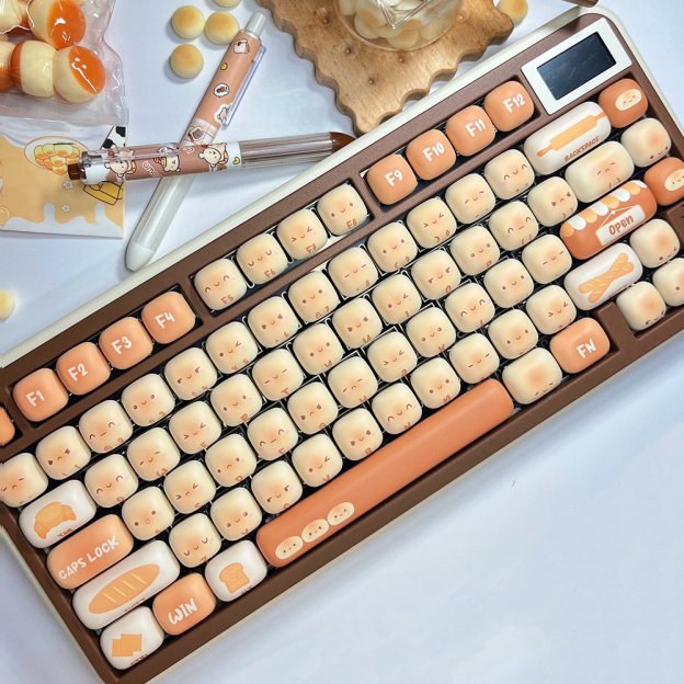 WonderBun Toasted Bread DIY Keycaps Limited Edition - DIYative