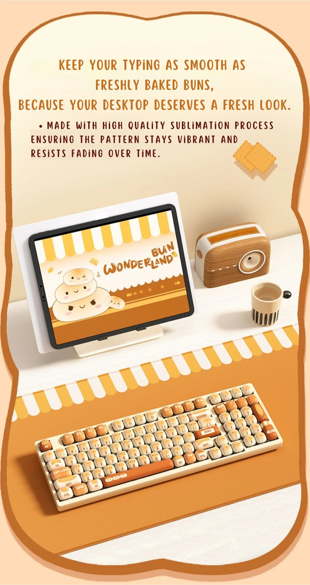 WonderBun Toasted Bread DIY Keycaps Limited Edition - DIYative