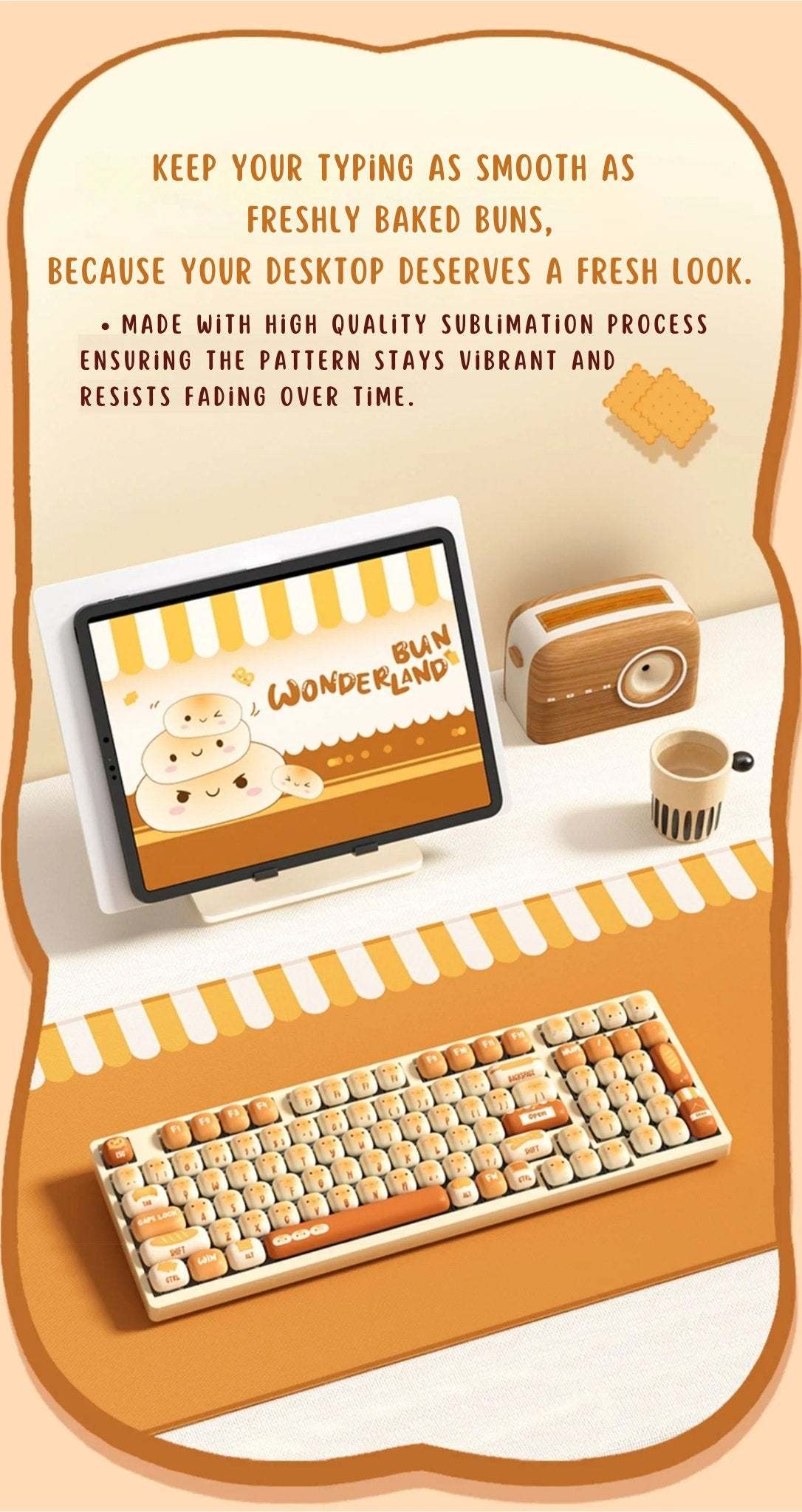 WonderBun Toasted Bread DIY Keycaps Limited Edition - DIYative