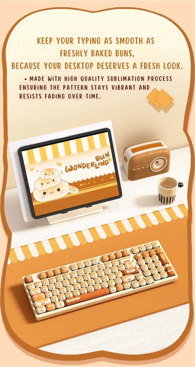WonderBun Toasted Bread DIY Keycaps Limited Edition - DIYative